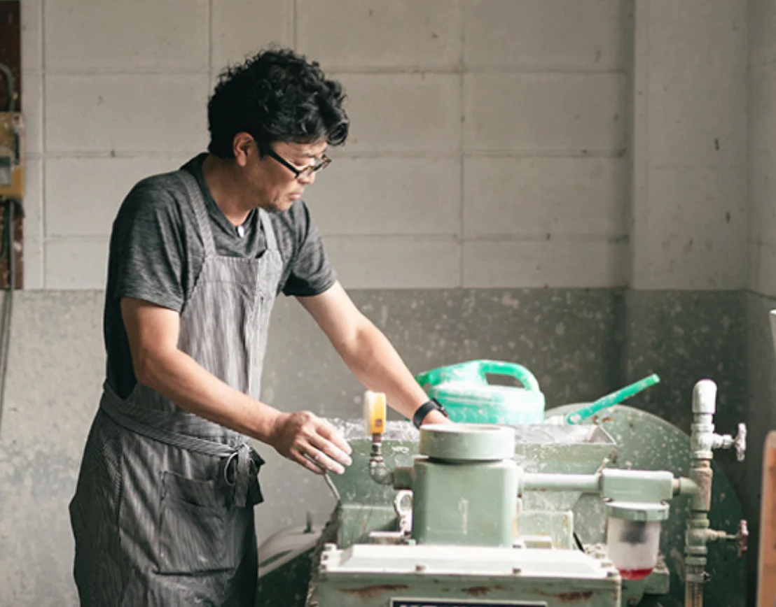 Shinzan Kiln Yamatsu: Frustum Sencha Tea Cup - Image 5